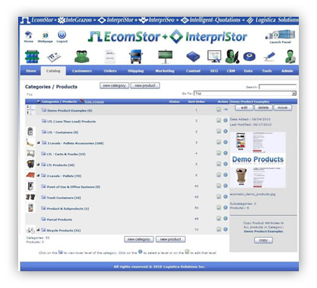 ecomstor seo  oscommerce compatible ecommerce software webware - innovations - catalog product view