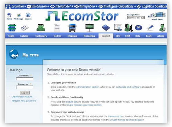 Content Management - Drupal - Integrated Addons Example With Integrazon