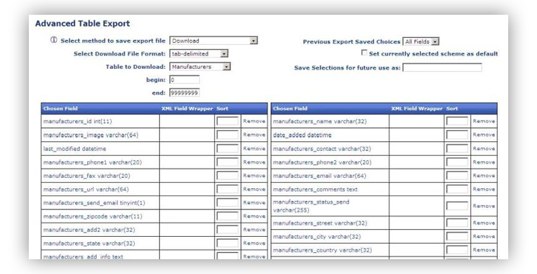 import export data management  ecomstor seo 3rd generation osCommerce compatible  ecommerce software webware