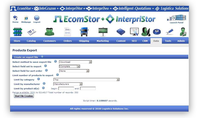 innovations -  product data import export