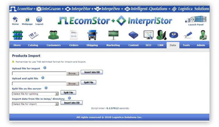 innovations -  product data import export