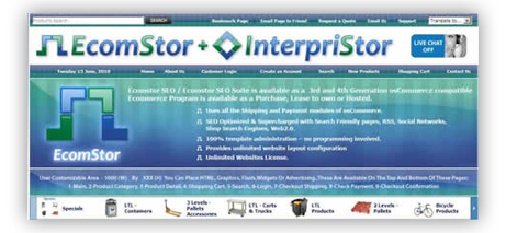 ecomstor seo  oscommerce compatible ecommerce software webware - innovations - horizontal menu