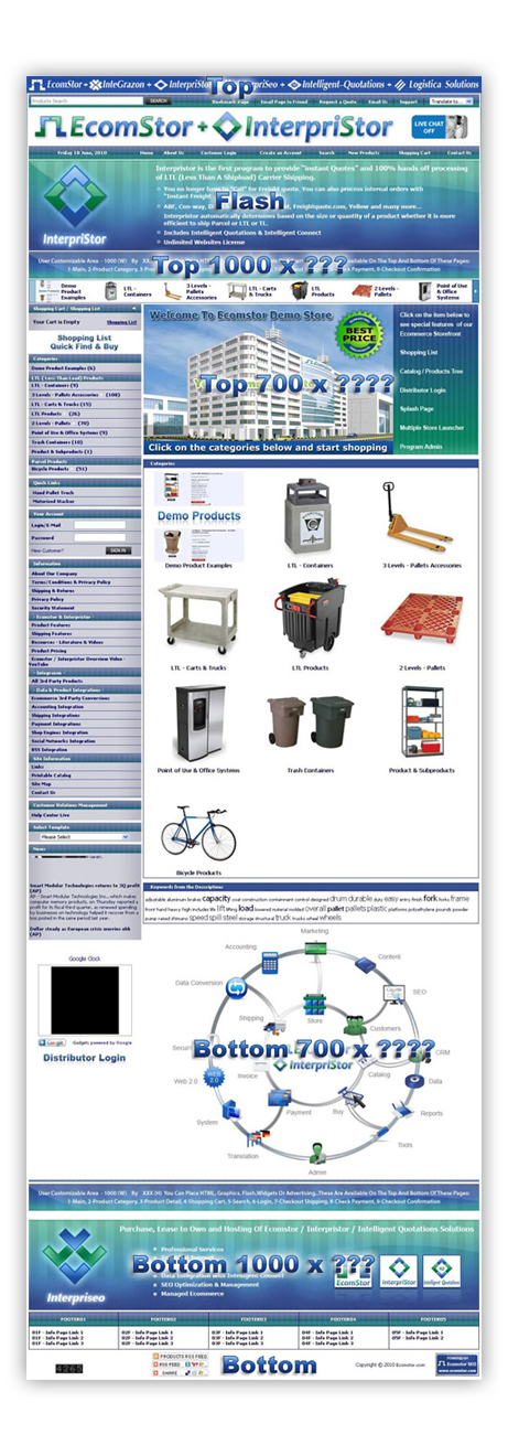 ecomstor seo  oscommerce compatible ecommerce software webware - innovations -  page layout