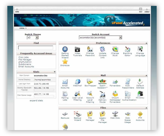 installatron integration  ecomstor seo 3rd generation osCommerce compatible  ecommerce software
