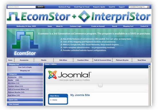 method 2 integrazon management ecomstor seo 3rd generation osCommerce compatible ecommerce software webware