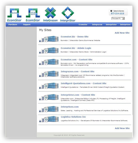 ecomstor seo  oscommerce compatible ecommerce software webware - innovations -  multiple store launcher