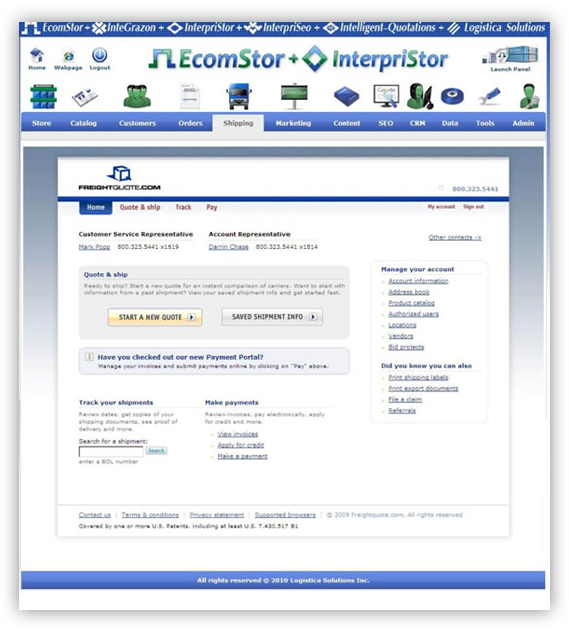 Freightquote.com- LTL Shipping - Interpristor - Home